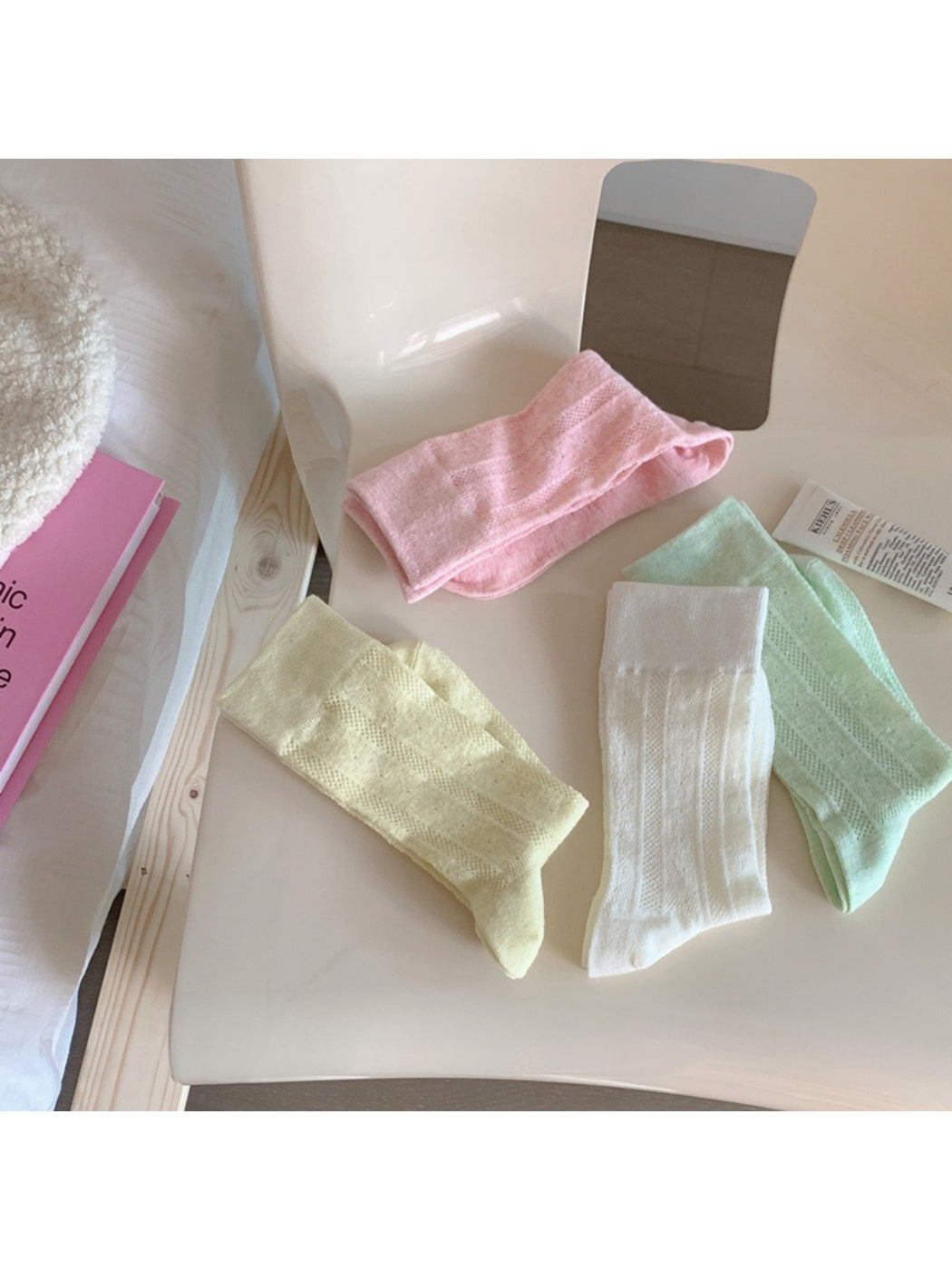 Rufia - Soft Ribbed Knit Crew Socks