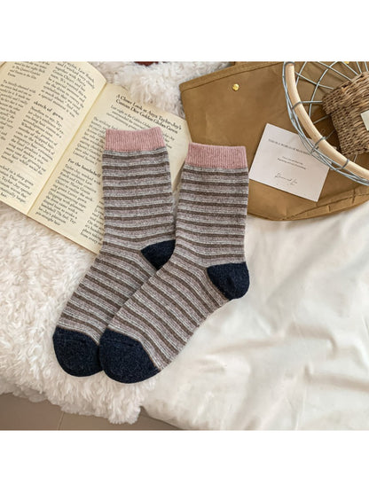 Rufia - Classic Striped Crew Socks