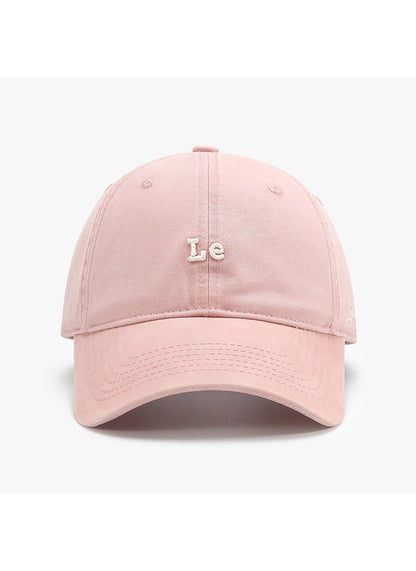 Haila - Casual Letter‑Print Curved‑Brim Baseball Cap