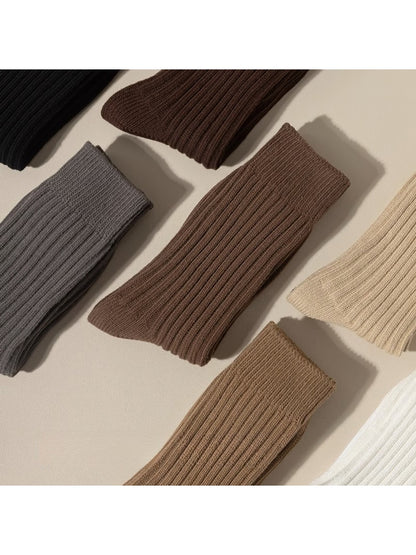 Rufia - Solid Color Everyday Crew Socks