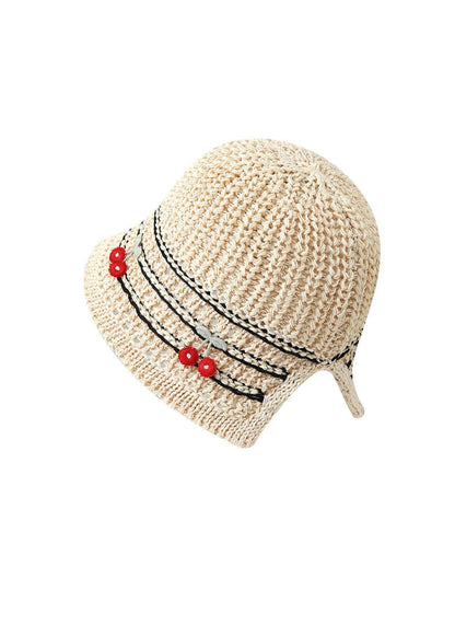 Haila - Fresh Bell‑Shape Hollow‑Out Wide‑Brim Bucket Hat
