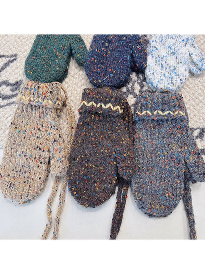 Gloving - Speckled Knit Winter Mittens