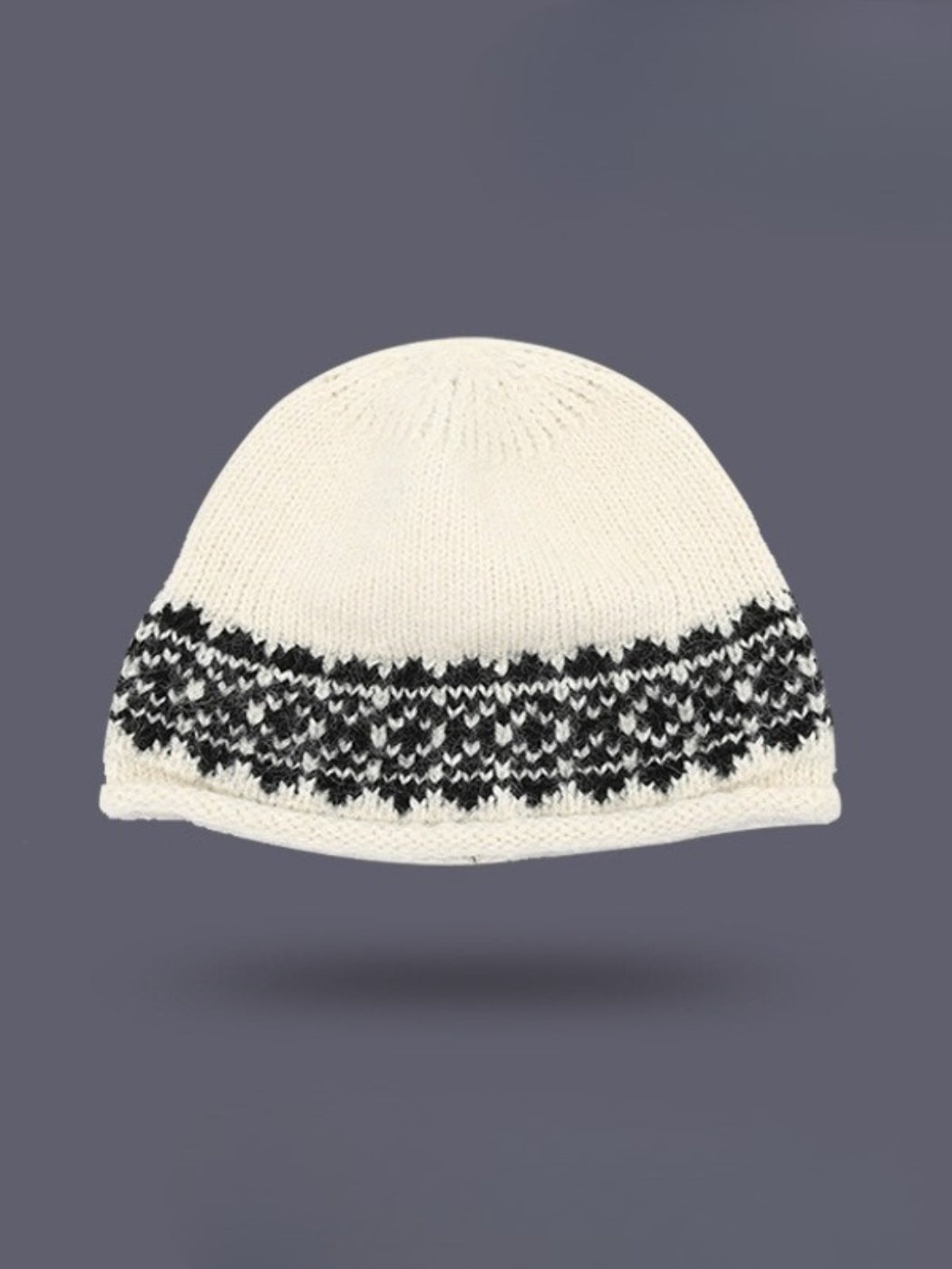 Haila – Vintage Jacquard Earflap Beanie