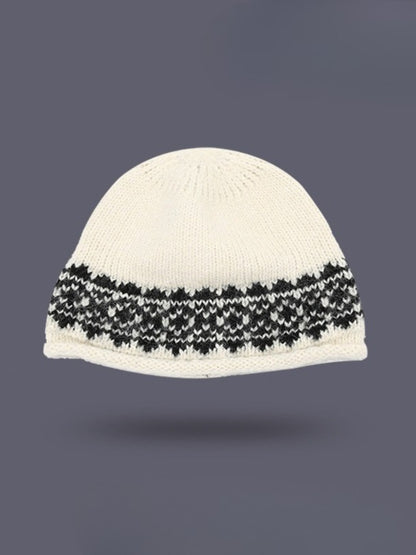 Haila – Vintage Jacquard Earflap Beanie
