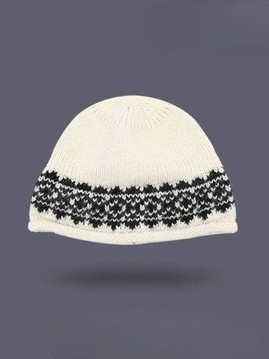 Haila – Vintage Jacquard Earflap Beanie