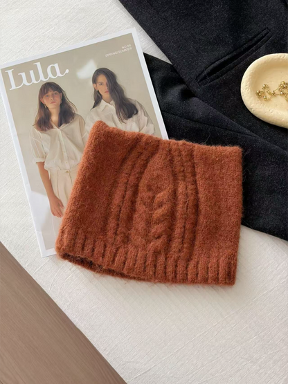 Haila - Textured Cable Knit Winter Beanie Hat