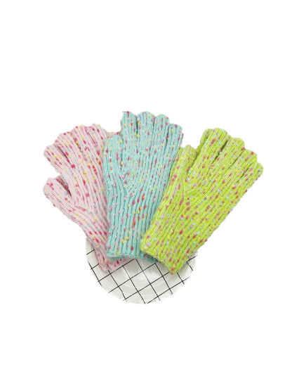 Gloving - Color Dot Knit Winter Gloves