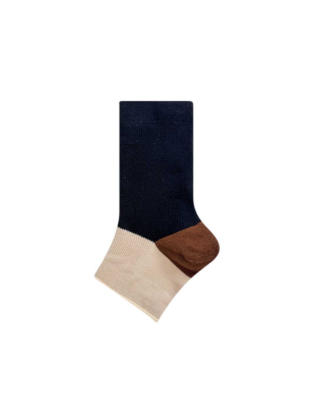 Rufia - Color Block Open-Toe Crew Socks