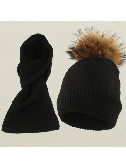 Haila - Women's Winter Scarf and Hat Set