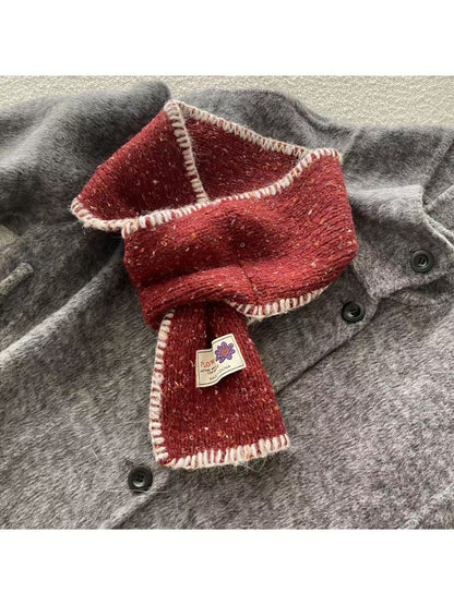 Scarvii - Flecked Blanket Stitch Knit Scarf