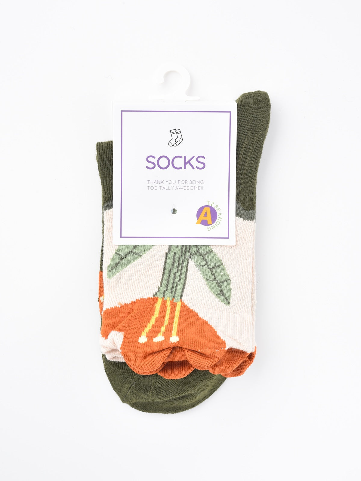 Rufia - Floral Lace Trim Mid-Calf Socks