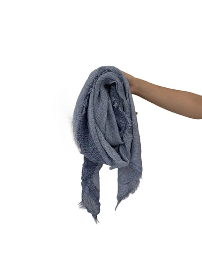 Scarvii - Crinkled Woven-Look Scarf