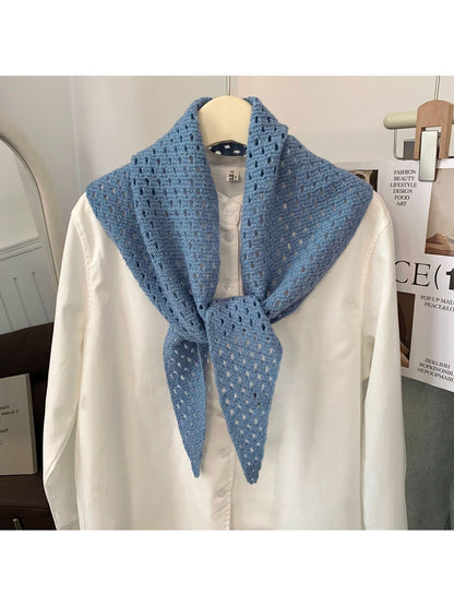 Scarvii - Mesh Knit Triangle Scarf