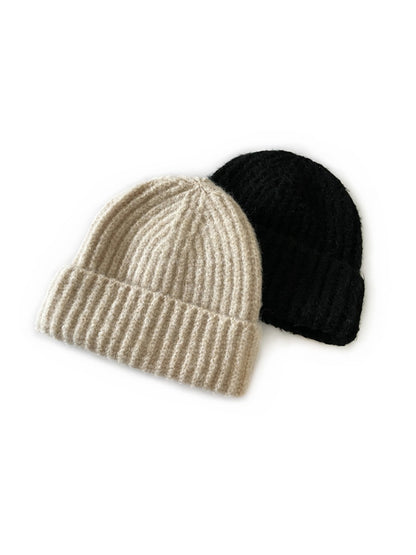 Haila - Winter Unisex Solid Color Knitted Beanie