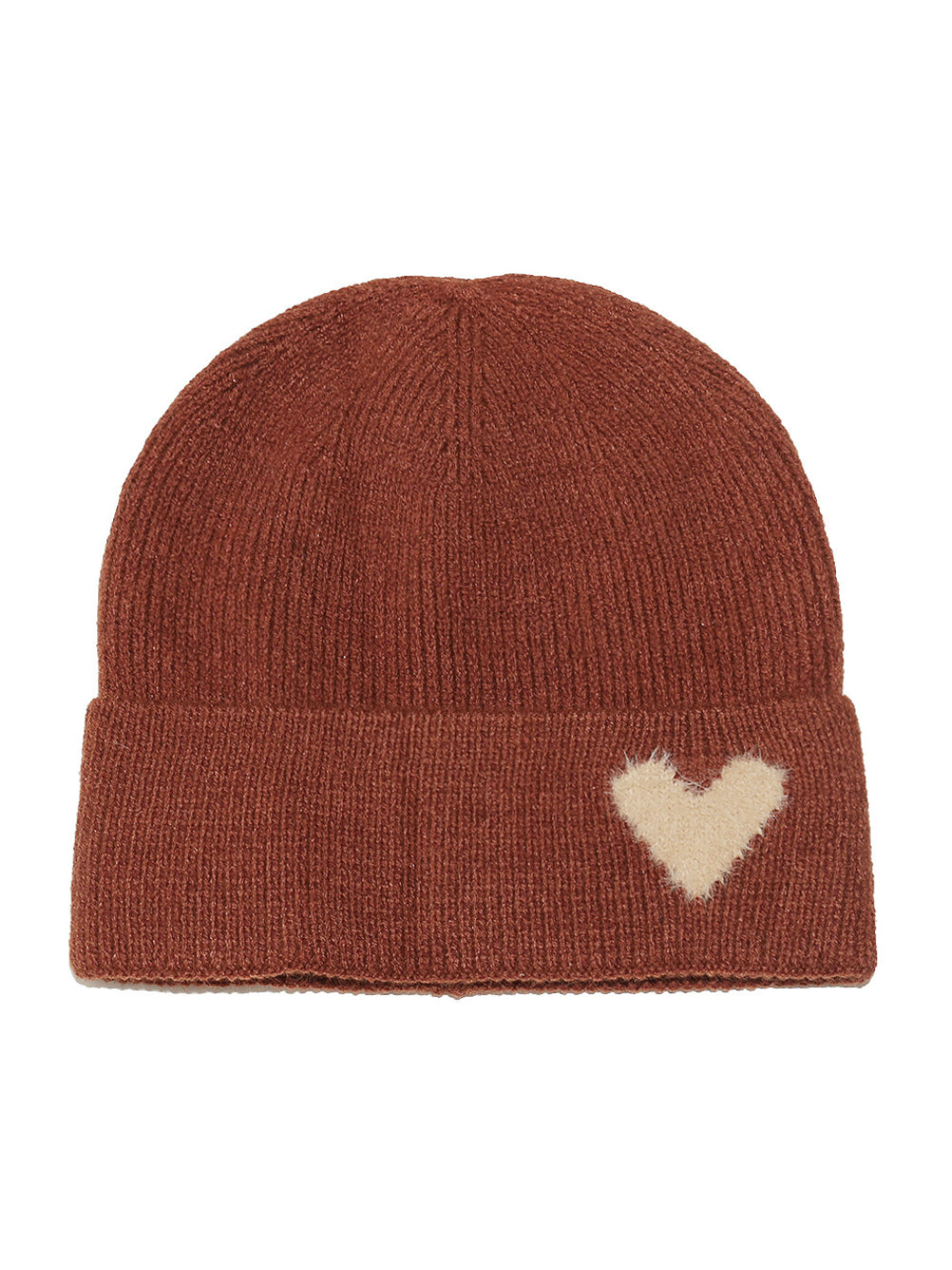 Haila Heart Patch Ribbed Beanie