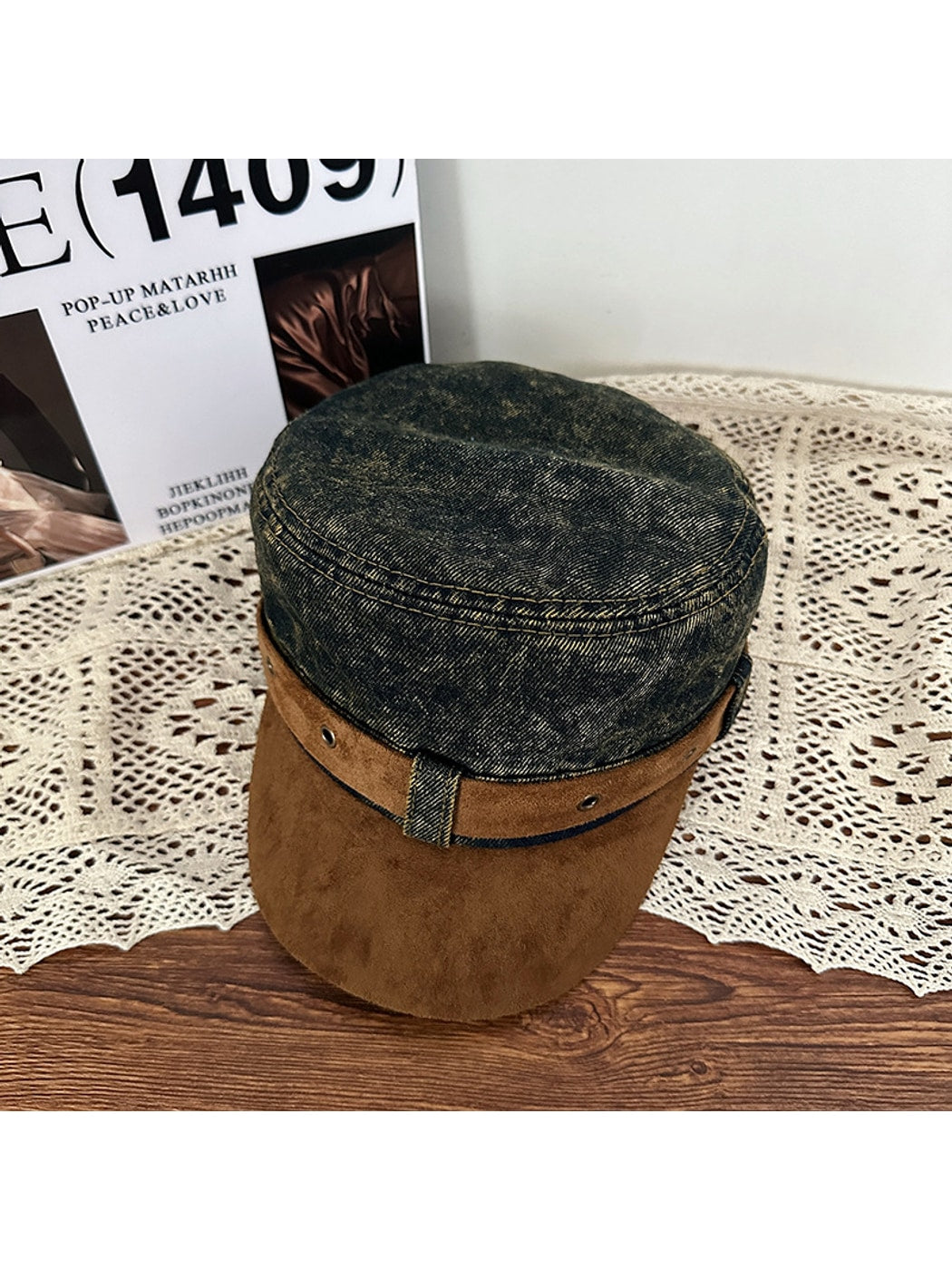 Haila - Vintage Distressed Flat Top Baseball Cap