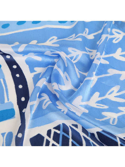 Scarvii - Vibrant Geometric Print Elegant Scarf