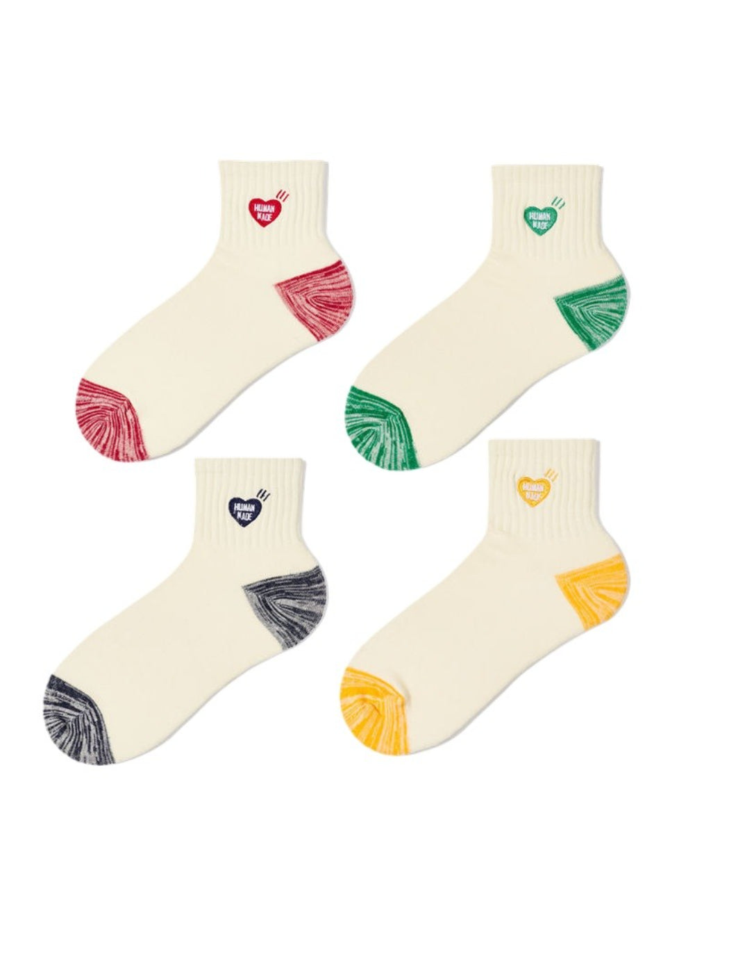 Rufia - Heart Graphic Contrast Crew Socks product image 1