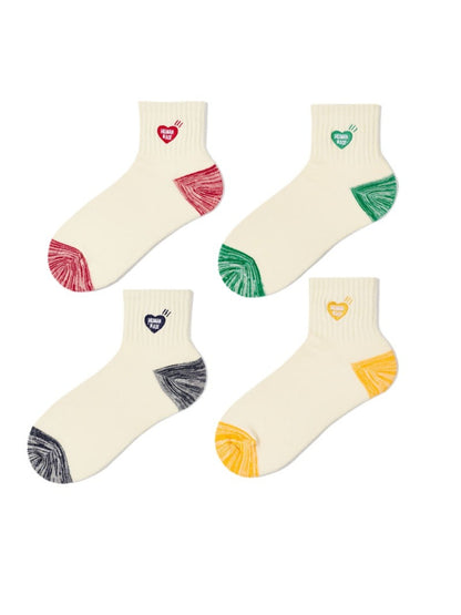 Rufia - Heart Graphic Contrast Crew Socks product image 1