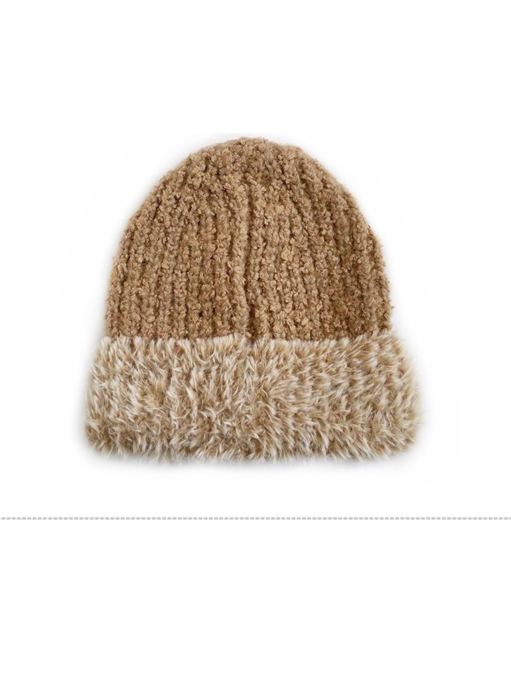 Haila – Fuzzy Contrast Trim Beanie