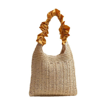 Cosbai - Ruffle Trim Crochet Sling Bag - Vintage & Chic