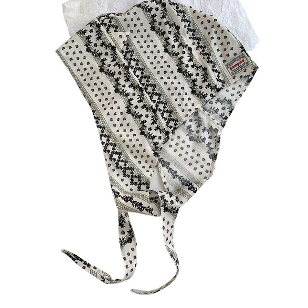 Haila - Fashion Print Hat-shaped Headscarf - Light & Stylish