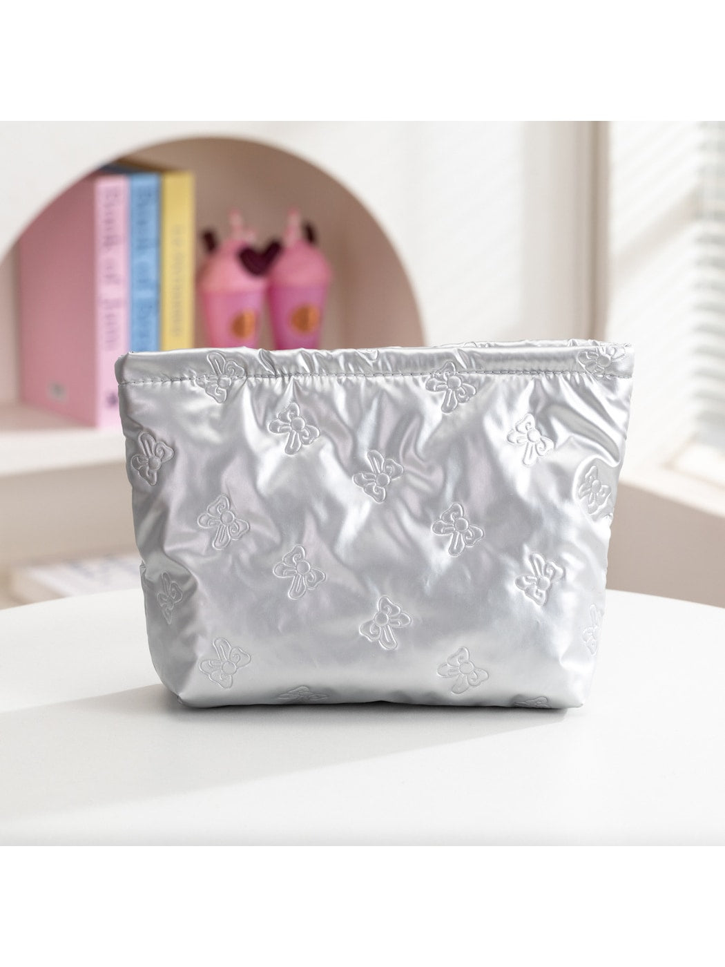 Cosbai - Minimalist Pattern Cosmetic Organizer Bag