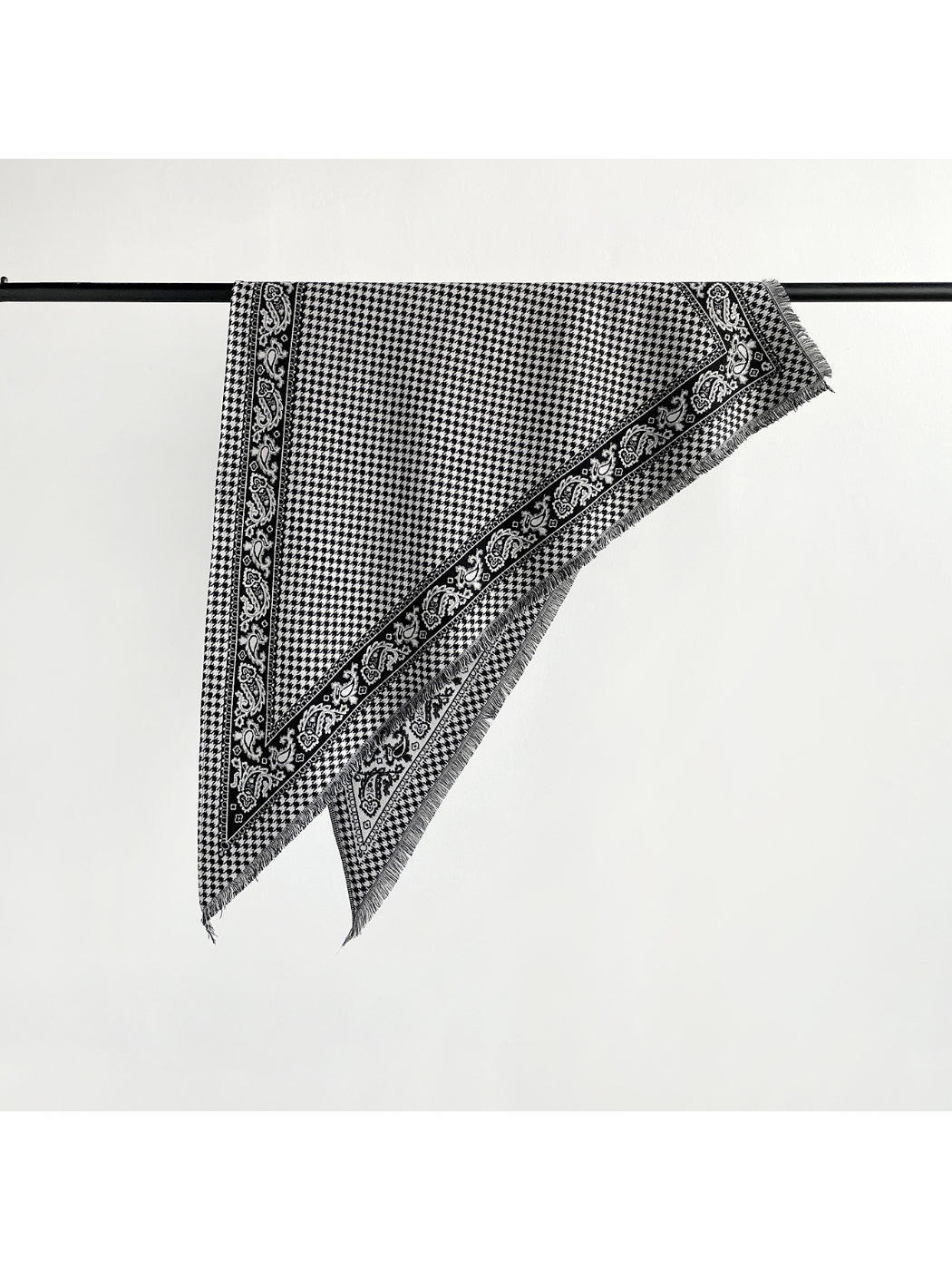 Scarvii - Houndstooth Paisley Triangle Scarf