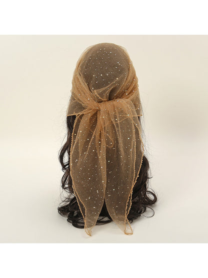 Scarvii - Sparkle Dot Fashion Square Scarf