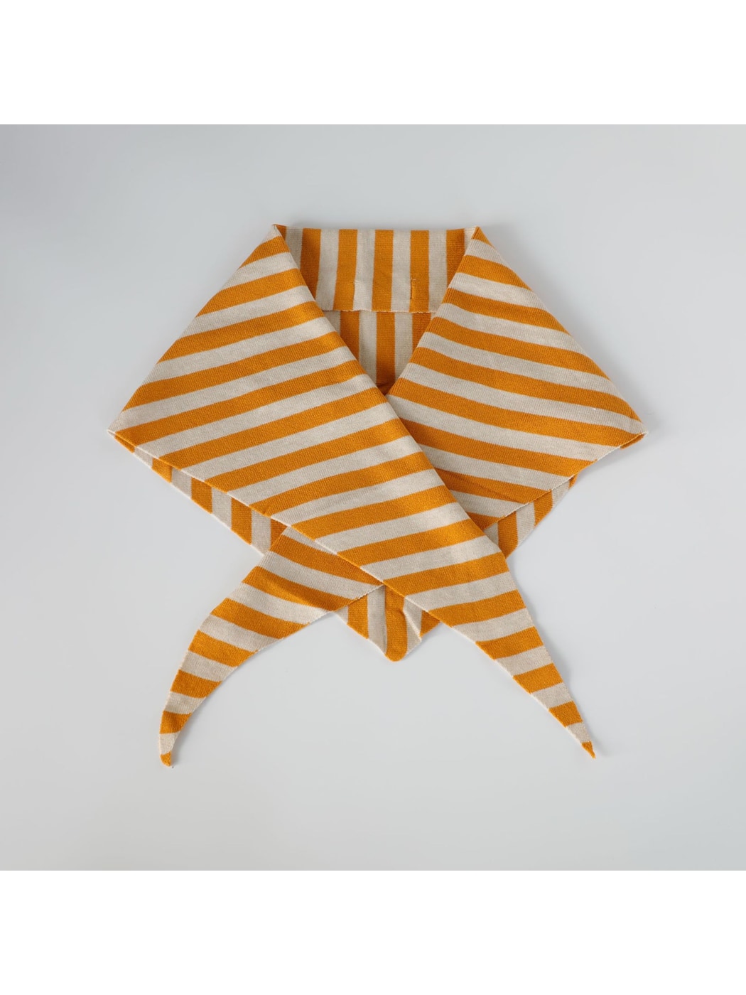 Scarvii - Retro Striped Knit Triangle Scarf