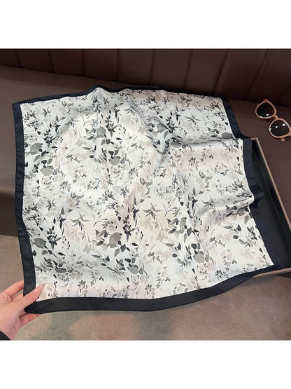 Scarvii Classic Floral Square Scarf
