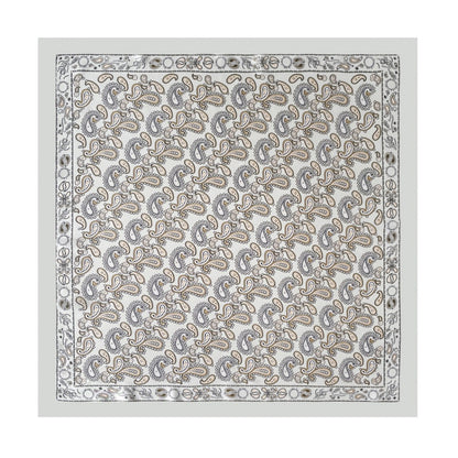 Scarvii - Soft Vintage Paisley Printed Square Scarf