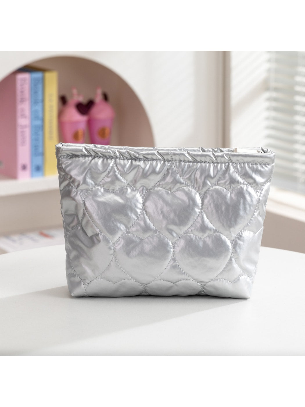 Cosbai - Minimalist Pattern Cosmetic Organizer Bag