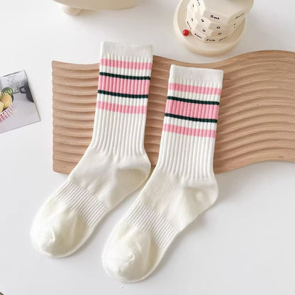 Rufia - Minimalist Striped Crew Socks