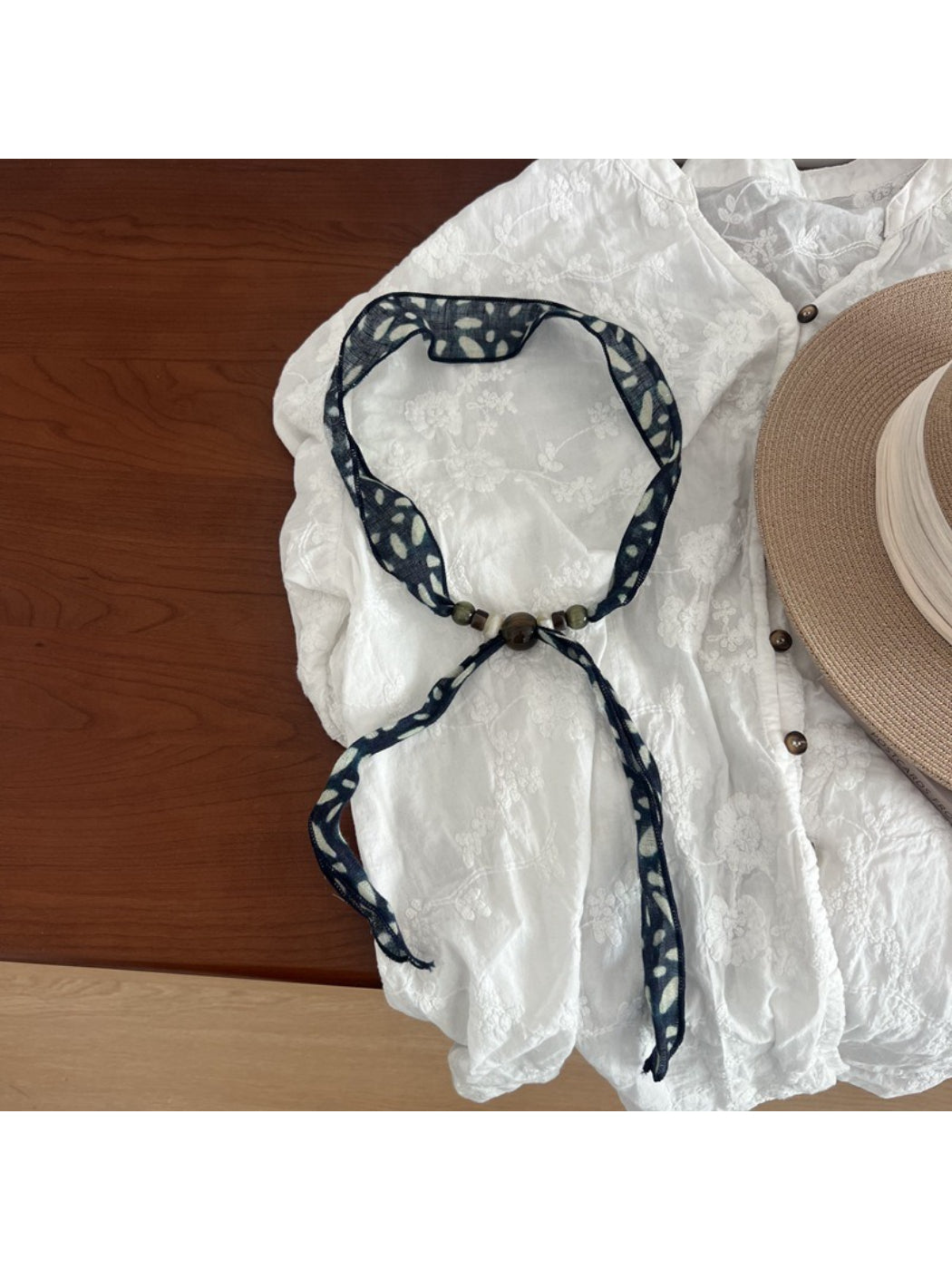Scarvii Beaded Adjustable Skinny Scarf