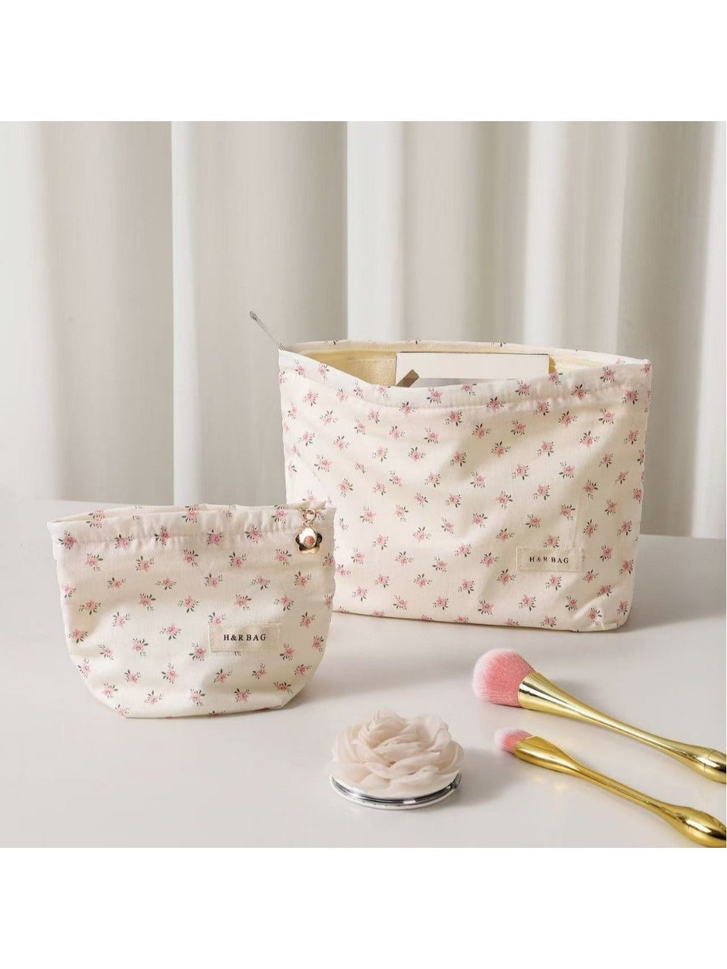 Cosbai - Sweet Floral Cosmetic Pouch Organizer Bag