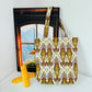 Cosbai - Atlas Print knit Shoulder Bag - Spacious & Vintage