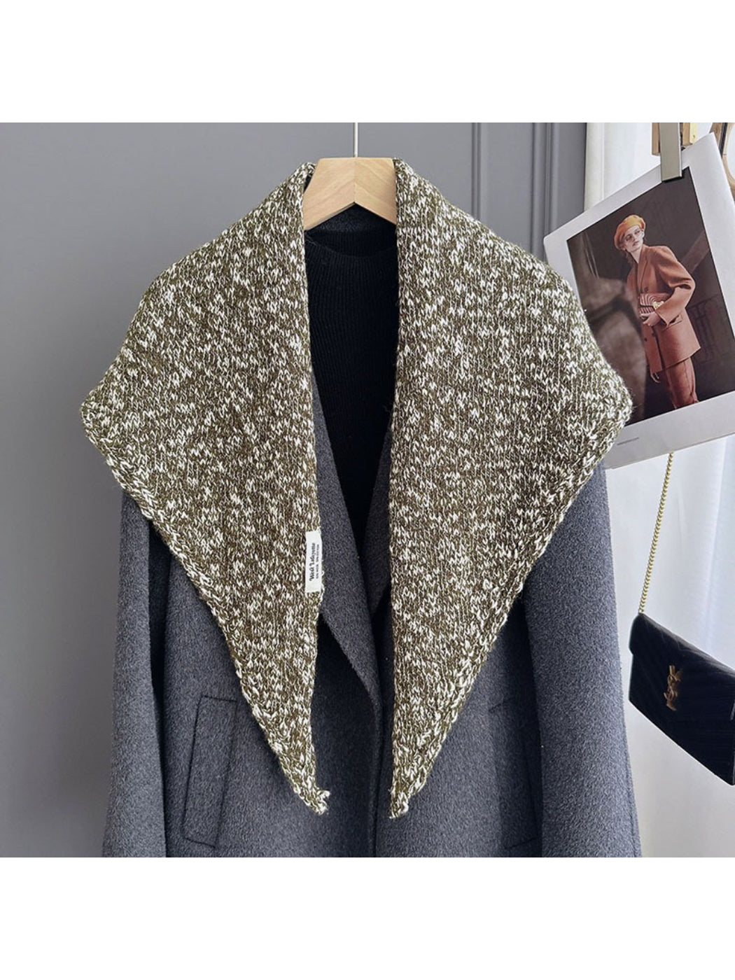 Scarvii - Modern Marled Triangle Wrap