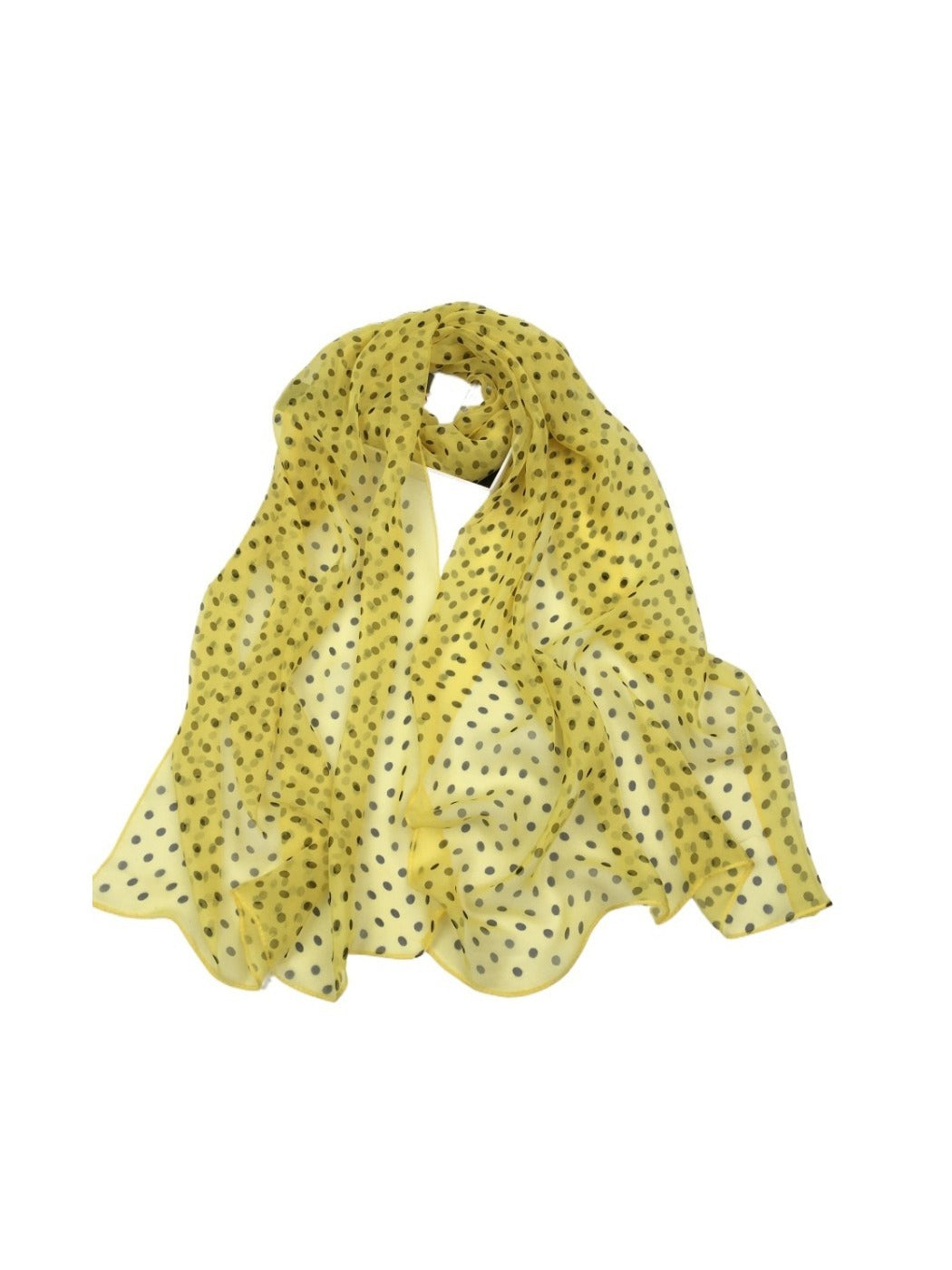 Scarvii - Vintage Polka Dot Lightweight Scarf - Fashion & Soft
