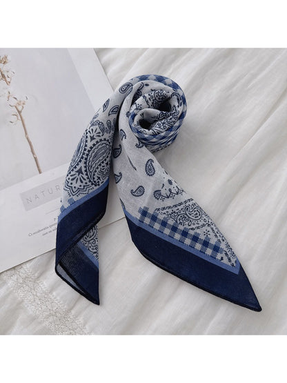 Scarvii - Vintage Paisley Square Neck Scarf