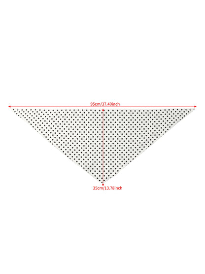 Scarvii Polka Dot Triangle Scarf