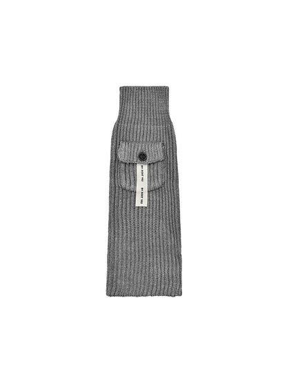 Cozyra - Slit Hem Solid Knit Women's Leg Warmers
