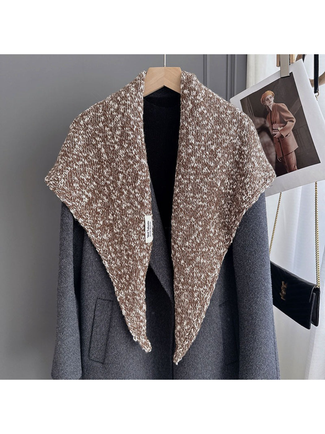 Scarvii - Modern Marled Triangle Wrap