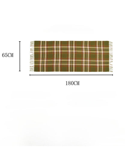 Scarvii - Classic Tartan Plaid Fringed Winter Scarf