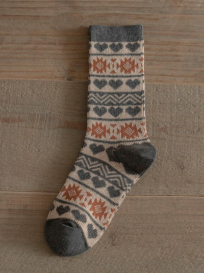 Rufia - Vintage Thick Mid-Calf Winter Socks