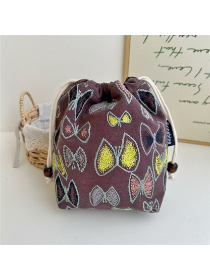 Cosbai - Woven Drawstring Pouch