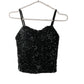 Vesty - Glitter Strappy Party Top With Built-In Padding