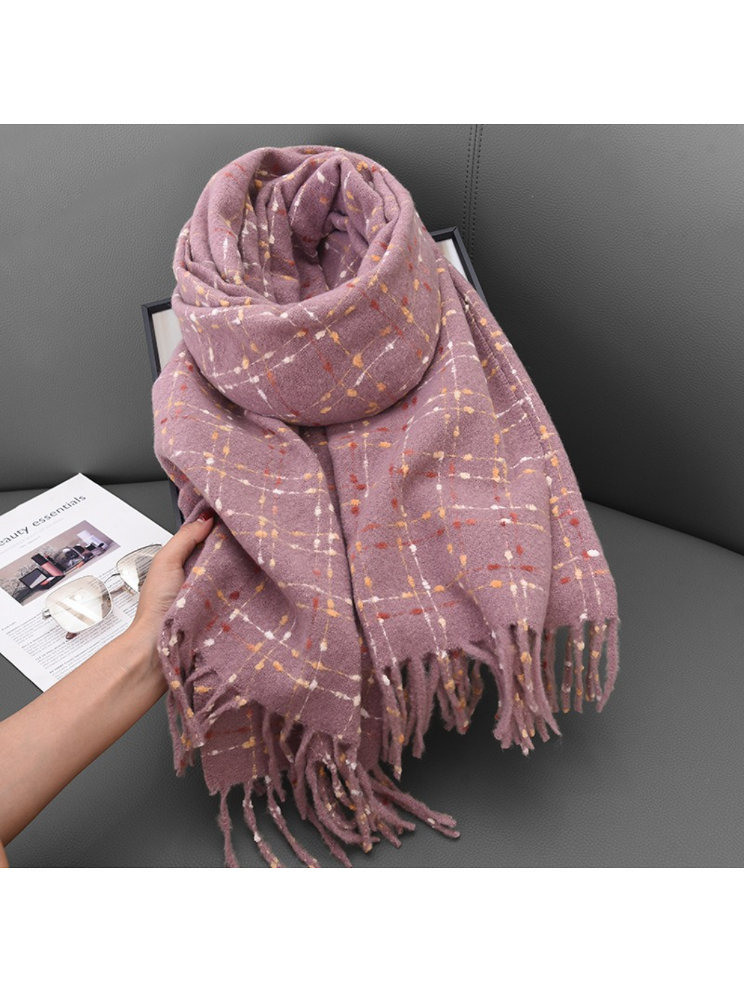 Scarvii - Warm Plaid Winter Scarf
