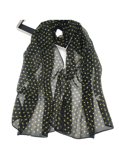 Scarvii - Vintage Polka Dot Lightweight Scarf - Fashion & Soft
