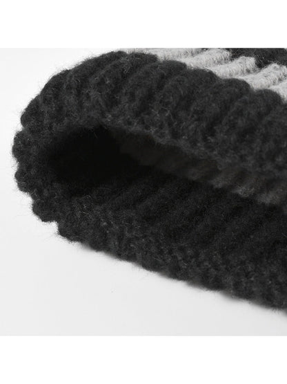 Haila - Wide-Stripe Cuffed Knit Beanie